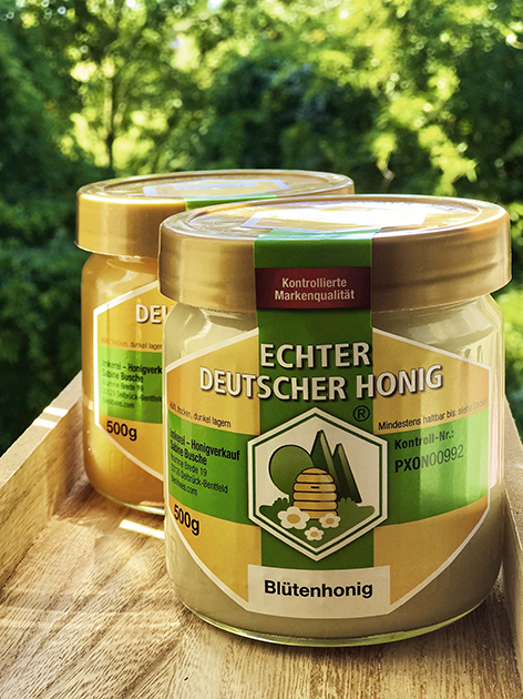 500g glass jar of BieniBee Classic Honey